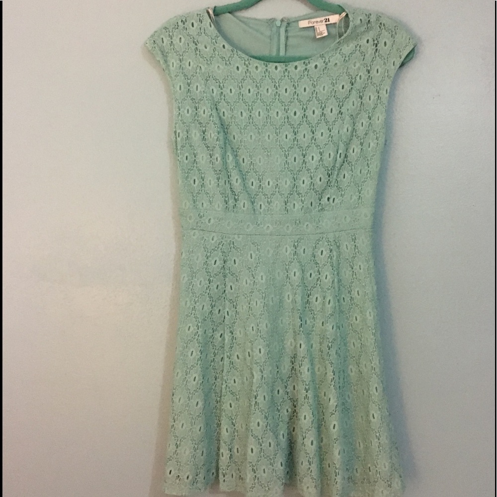 Mint Lace Dress